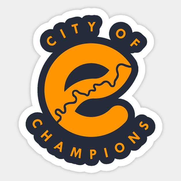 Edmonton City of Champions Sticker by Edmonton River